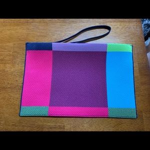 Rothy’s Neon Madras Essential Pouch Hard to Find!